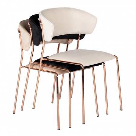 Scaun cu picioare  metal pentru casa restaurant cafenea CLARA ARM                    Cere oferta pentru proiect [3]
