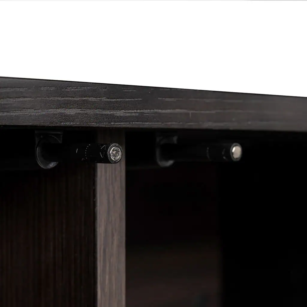 Bufet living negru/auriu din lemn 220 cm Dax  Richmond Interiors [5]