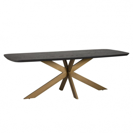 Living - Masa dining CAMBON  maro/negru lemn 230X100cm - Richmond Interiors