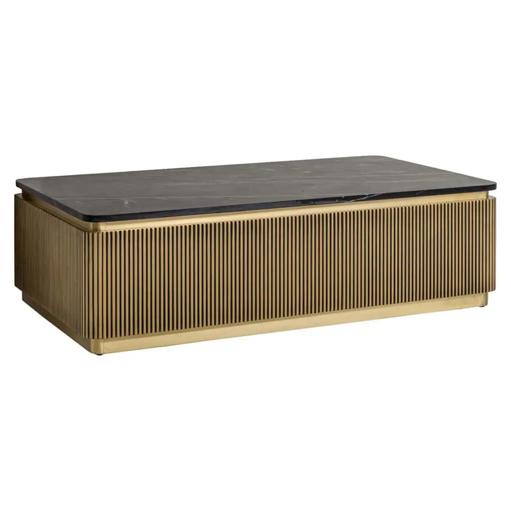Masute cafea - Masuta cafea IRONVILLE 140CM, GOLD- Richmond Interiors