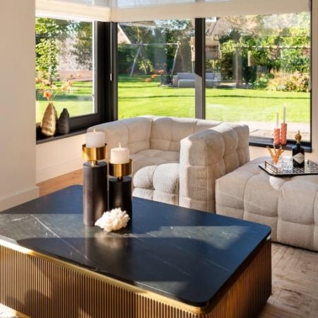 Masuta cafea IRONVILLE 140CM, GOLD- Richmond Interiors [4]
