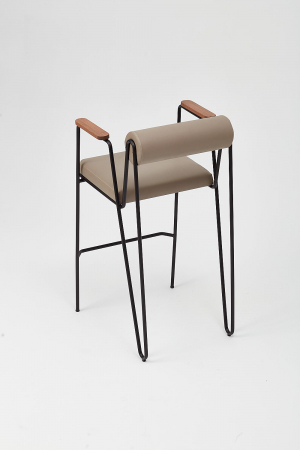 Scaun  de bar cu picioare din metal SANTE BAR [3]