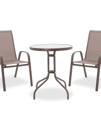 Mese - Set mobilier  CARTA din metal pentru terasa- 3 piese