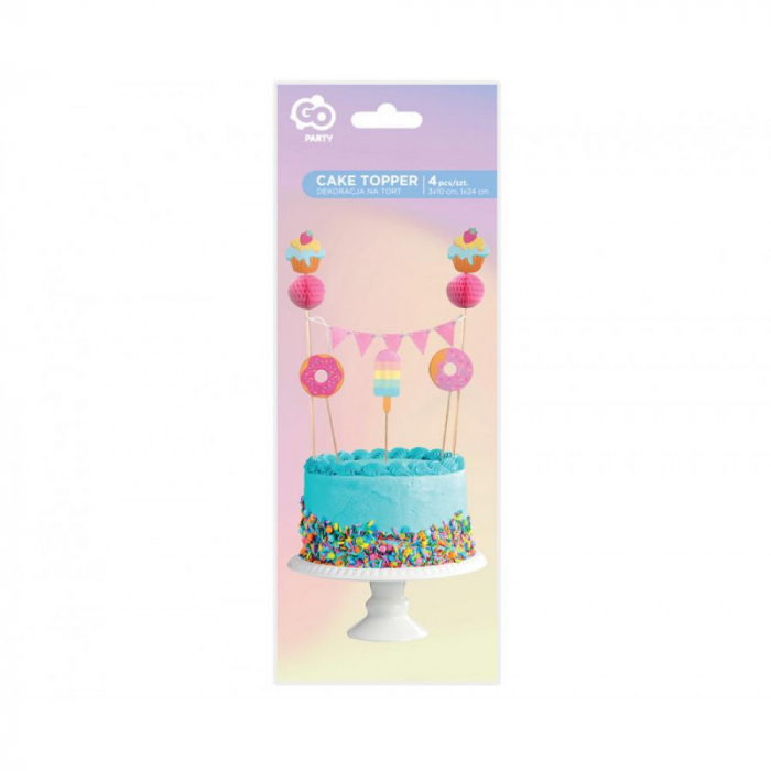 Set decor tort Prajituri Dulci  3x10 cm [3]