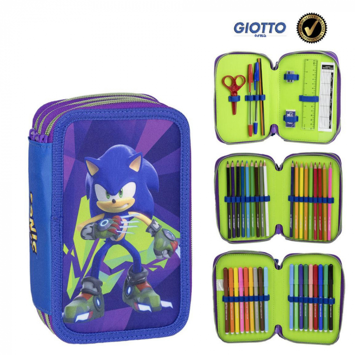 Penar Sonic the Hedgehog, 3 compartimente, 13x20x7 cm [1]
