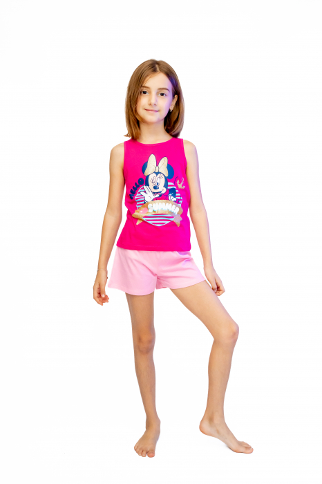 Pijama copii, cu maieou, Disney Minnie 100% bumbac [1]