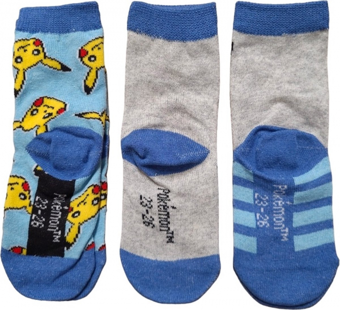 Set 3 perechi Șosete Pokémon Pika, Multicolor [3]