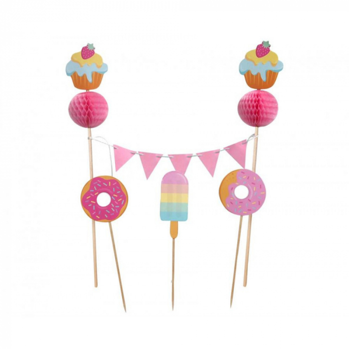 Set decor tort Prajituri Dulci  3x10 cm [2]