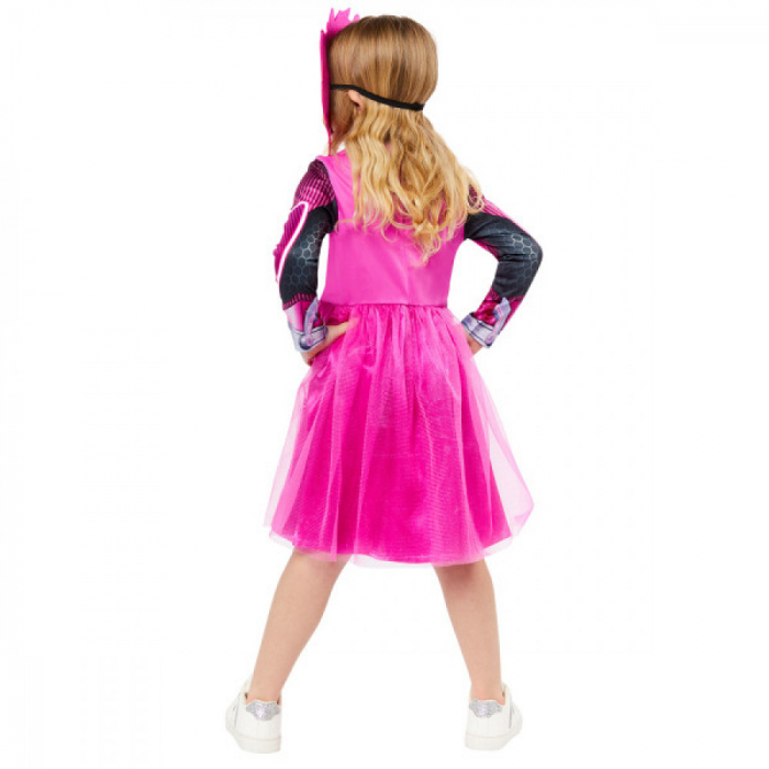 Costum 2 piese, Paw Patrol Skye Glow (Florescent), cu masca, Multicolor, 100% Poliester [3]