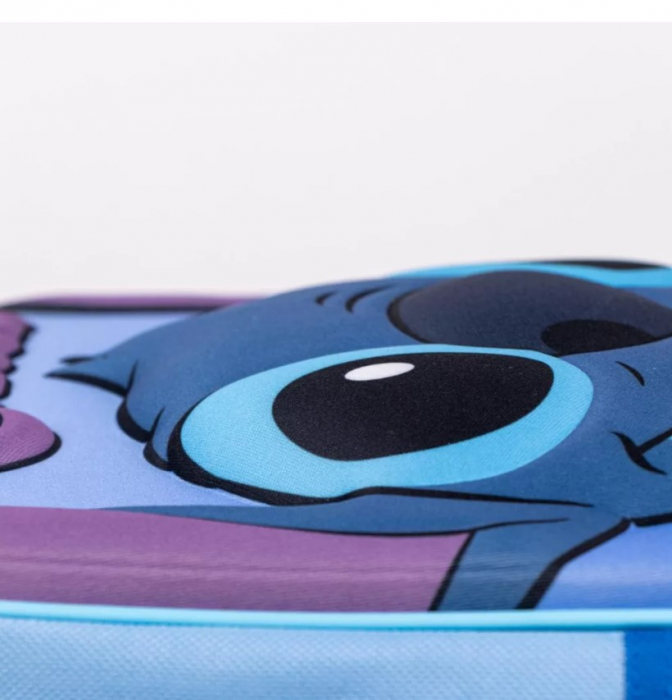 Ghiozdan Disney Lilo and Stitch 3D, Albastru, 31cm, 67% polyester + 33% EVA [4]