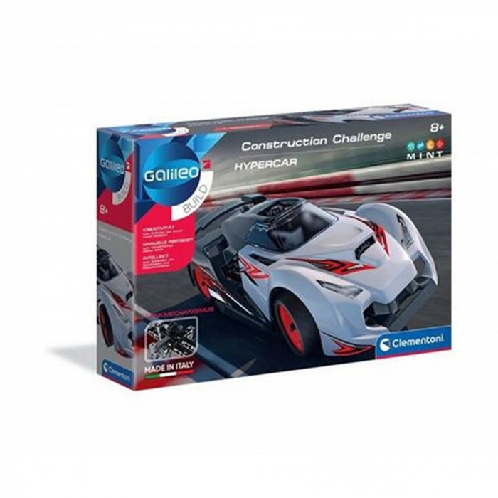Jucarie de construit Clementoni Galileo Build Hypercar 19x27.5cm, 8+ ani [1]