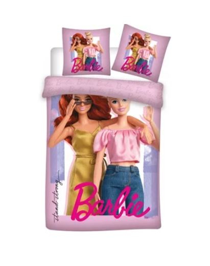 Lenjerie de pat Barbie, 2 Piese, 140×200 cm, 70×90 cm, 100% Bumbac [1]