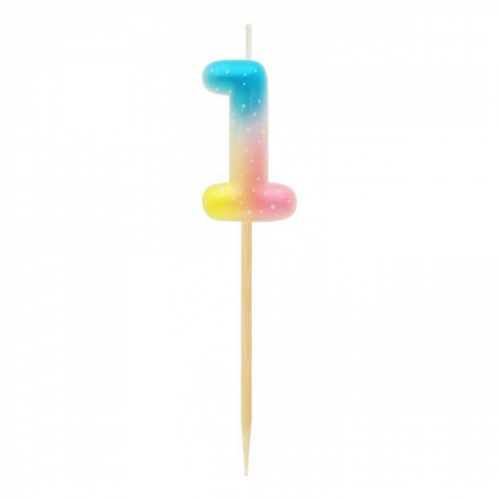 Lumanare pastel Ombre, Multicolor [1]