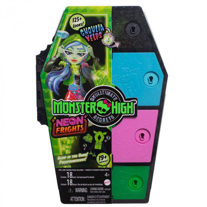 Papusa Monster High Skulltimate Secrets Neon Frights Ghoulia 25cm [2]