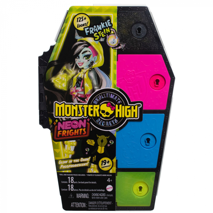 Papusa Monster High Skulltimate Secrets Neon Frights Ghoulia 25cm [2]