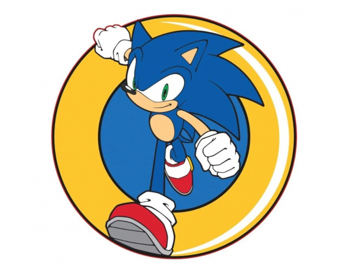 Perna Decorativă Sonic the Hedgehog Shape, 31x31 cm, 100% Poliester - PartyKids.ro [1]