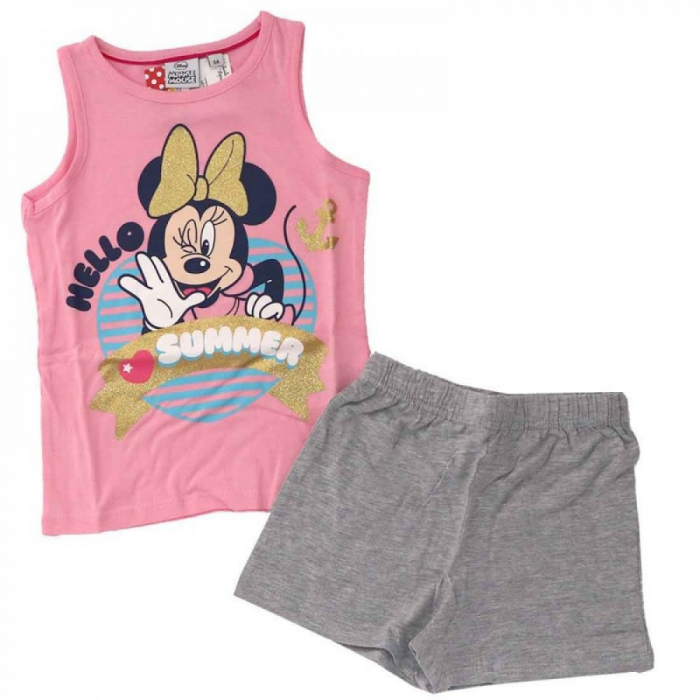 Pijama copii, cu maieou, Disney Minnie 100% bumbac [4]