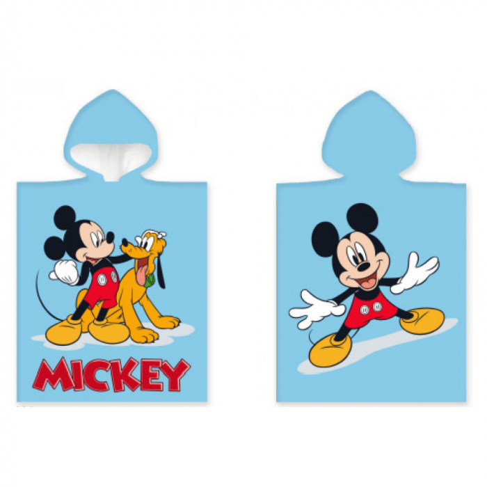 Poncho Disney Mickey si Pluto, 50x100 cm, 100% Bumbac [1]
