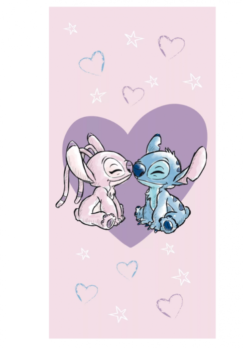 Prosop de plajă Disney Lilo și Stitch Fun, 70x140 cm, 100% Bumbac [1]