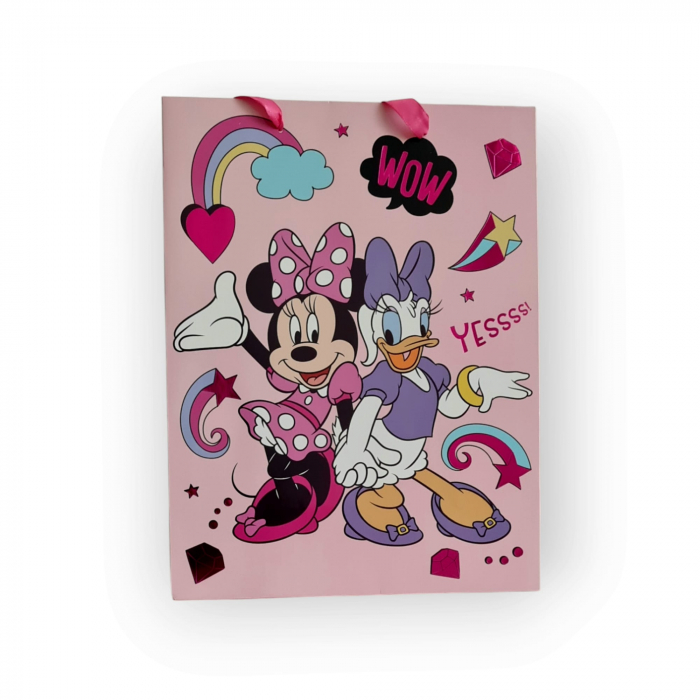 Minnie and Donald Duck gift bag, paper, 34x26x12 cm, Multicolour [2]