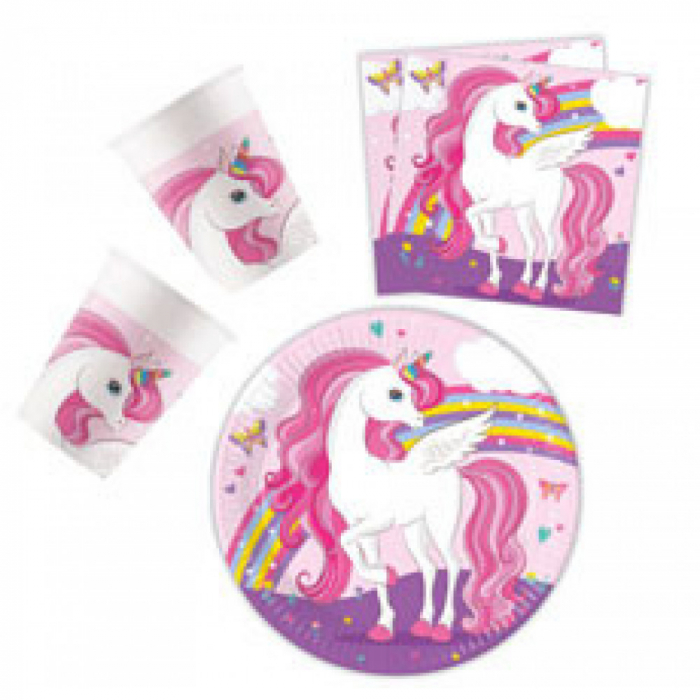 Set vesela petrecere Unicorn Rainbow 36 piese [1]