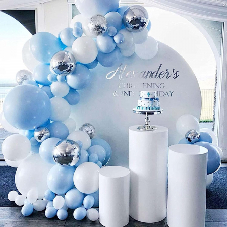 Decoration balloons - Set baloane ghirlanda albastră Bellatoi 118 piese