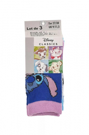 3 pairs Lilo & Stitch socks, multicoloured [4]