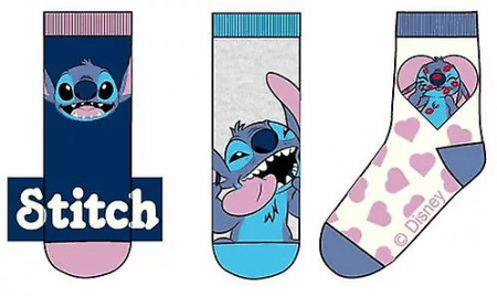 3 pairs Lilo & Stitch socks, multicoloured [1]