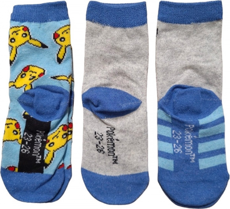 Set 3 perechi Șosete Pokémon Pika, Multicolor [2]