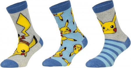 Set 3 perechi Șosete Pokémon Pika, Multicolor [1]