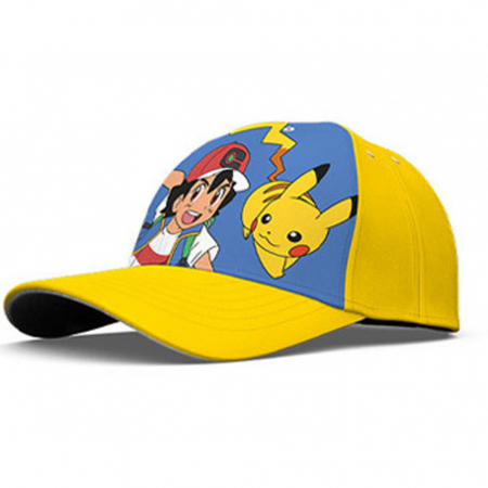 Soare, Joacă și vacanță - Şapcă copii Pokémon,100% Poliester,Galbena