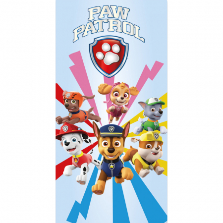 Soare, Joacă și vacanță - Prosop de plajă Paw Patrol, Multicolor, 70x140 cm, 100% Bumbac