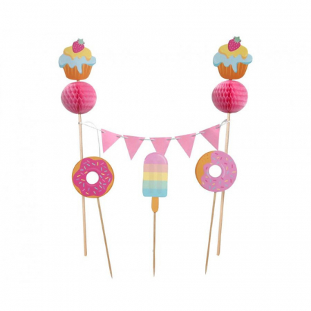 Set decor tort Prajituri Dulci  3x10 cm [1]