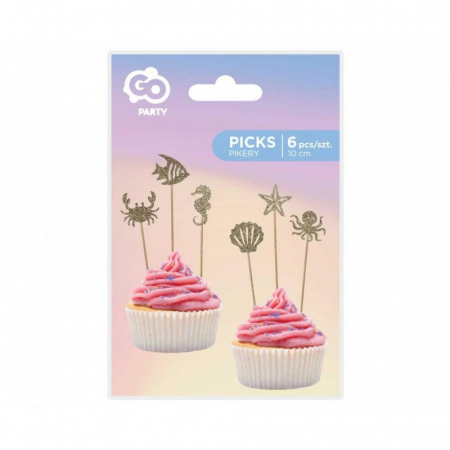 Set décor tort Lumea subacvatică stralucitor 6 piese [1]