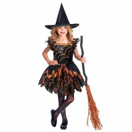 Costumes for kids - Costum  Spooky Spider Witch 8-10 ani