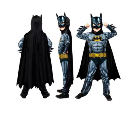 Costum Supereroul Batman pentru copii din 3 piese, 100% Polyester [1]
