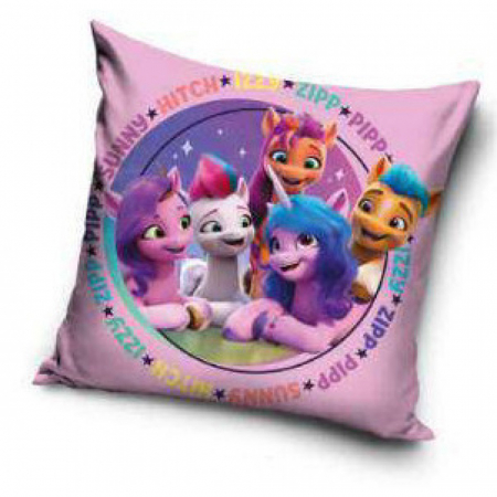 Pillows/Covers - Fata de pernă My Little Pony Friends 40x40 cm, 100% Poliester, Inchidere cu Fermoar