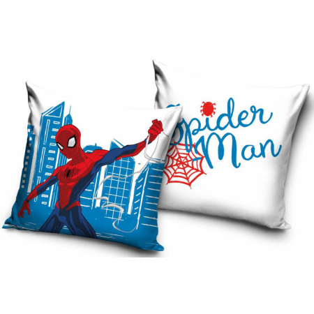 Fata de pernă Spiderman 40x40 cm, 100% Poliester, Efect de Catifea, 2 Fete [1]