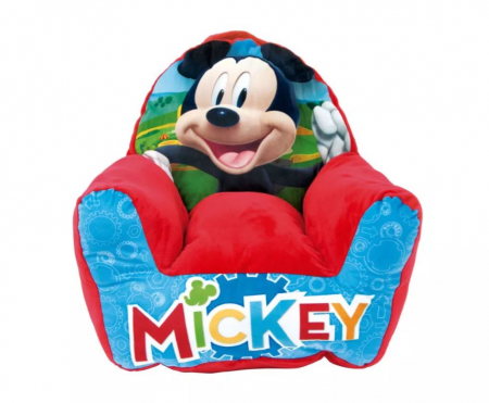 Bedroom - Fotoliu pentru copii Disney Mickey Smile Plush 52x48x51 cm, 9luni/5ani