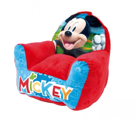 Fotoliu pentru copii Disney Mickey Smile Plush 52x48x51 cm, 9luni/5ani [1]