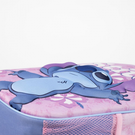 Ghiozdan Disney Lilo and Stitch Hibiscus  3D, Roz, 31cm, 67% polyester + 33% EVA [2]