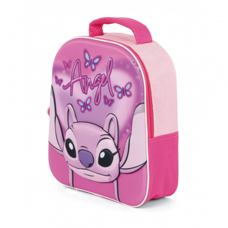 Ghiozdan Disney Lilo and Stitch Pink Angel 3D, Roz, 32cm, 100% poliester [2]
