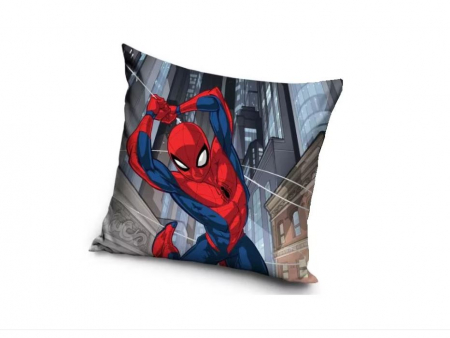 Pillows/Covers - Fata de pernă Spiderman 40x40 cm, 100% Poliester, Efect de Catifea, 2 Fete