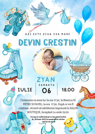 Invitații digitale - Invitatie digitala Pink