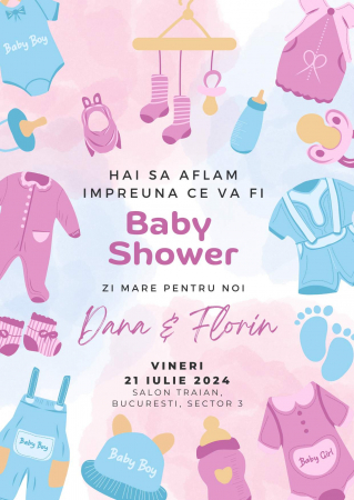 Invitații digitale - Invitatie digitala Pink
