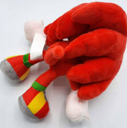 Jucarie de plus Knuckles the Echidna, Sonic the Hedgehog 30cm, Rosu [4]