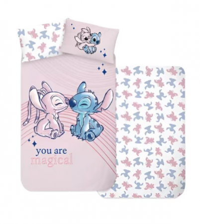 Duvet cover - Disney Lilo & Stitch Ohana Vibes Bedding Set, 2 Faces, 2 pieces, 140×200cm, 70x90cm, 100% cotton