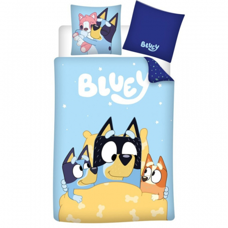Duvet cover - Lenjerie de pat Bluey Family,