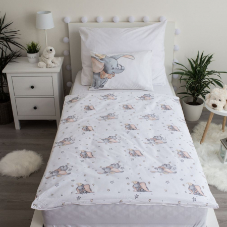 Lenjerie de pat Disney Dumbo Grey 100×135 cm, 40×60 cm, 100% Bumbac [2]