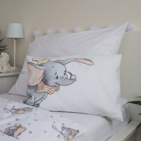 Lenjerie de pat Disney Dumbo Grey 100×135 cm, 40×60 cm, 100% Bumbac [3]